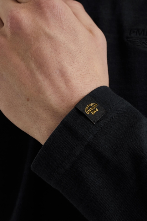 PME legend long sleeve polo melange stripe